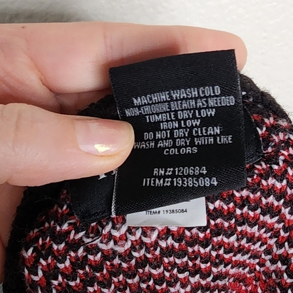 Hot Topic Mushrooms & Hearts Fair Isle  Cardigan Sweater L - Picture 5 of 7